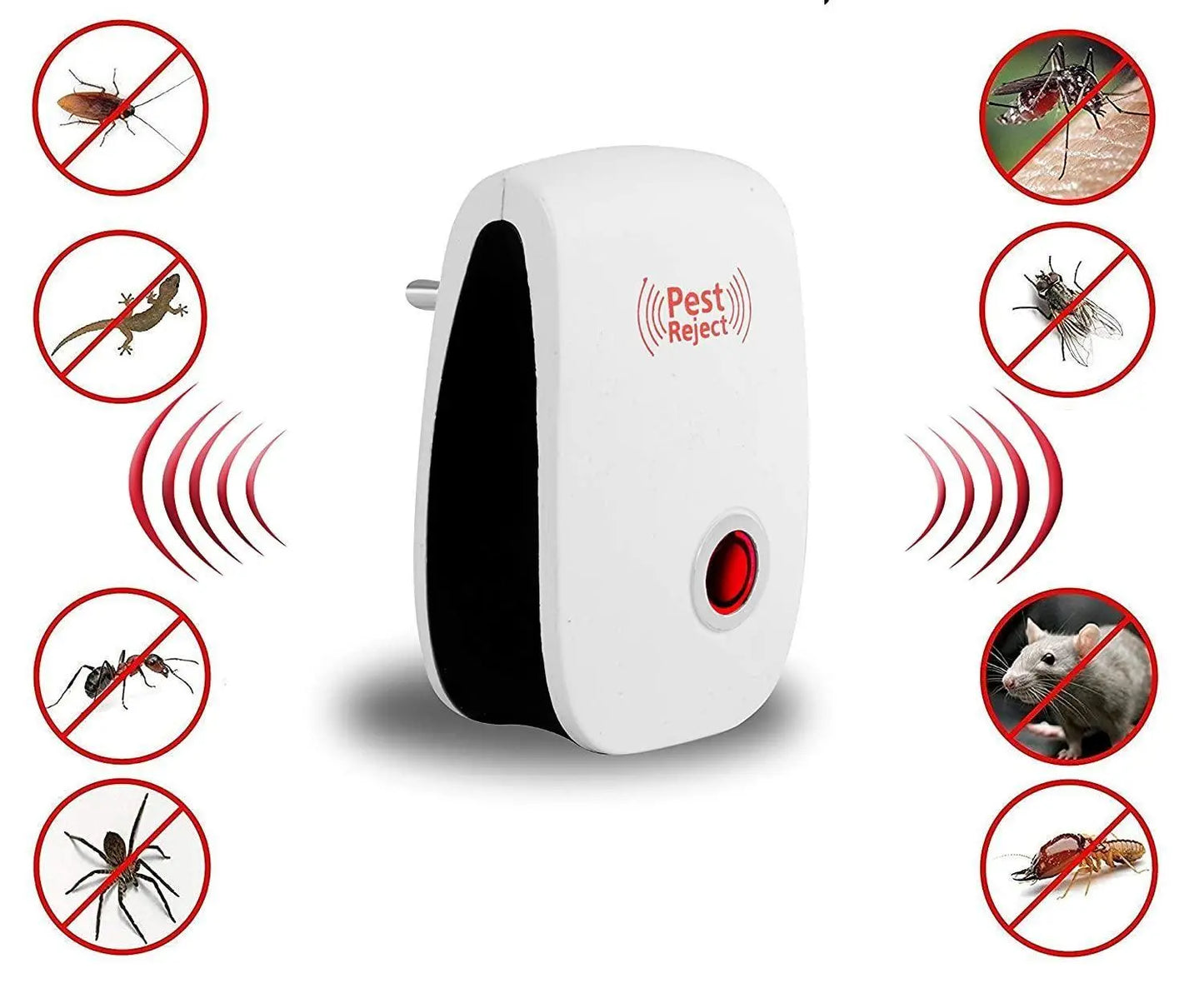 Ultrasonic Pest Repeller for Mosquito, Cockroaches, etc (Pack of 1)